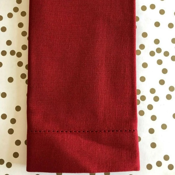 ❤️ Set of 11 NEW Lunares Cotton Hemstitch Napkins - Picture 3 of 7